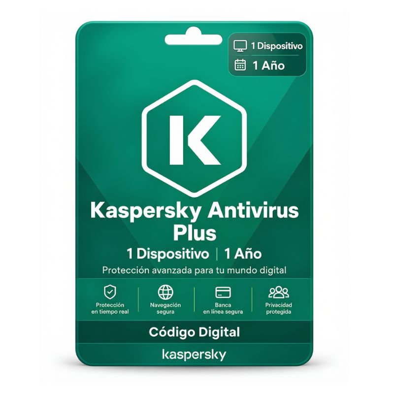 Antivirus Kaspersky Plus 1 Dispositivo - 1 Año