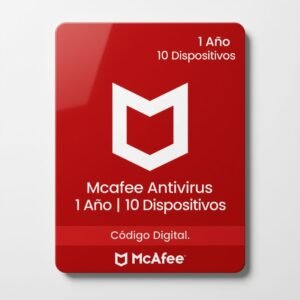 McAfee Antivirus 10 Dispositivos - 1 Año